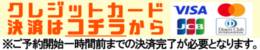 各種クレジットでの支払いOK